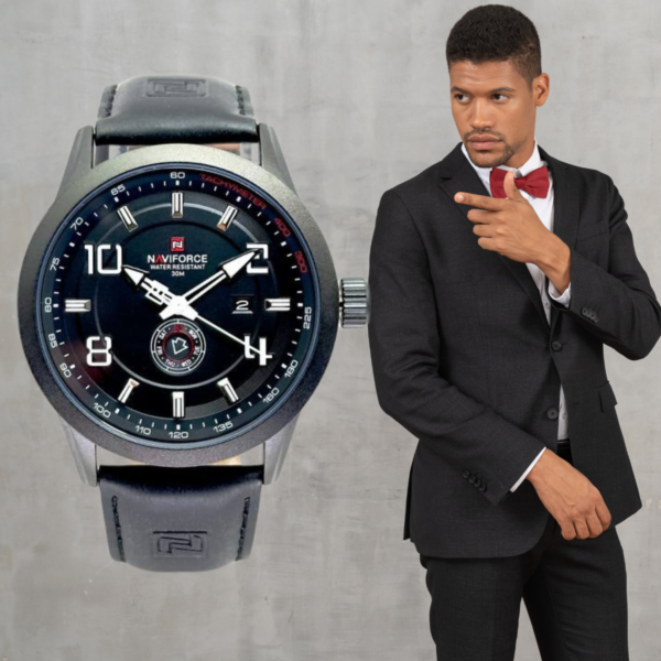 Reloj Naviforce modelo 9229 Color Negro y Blanco